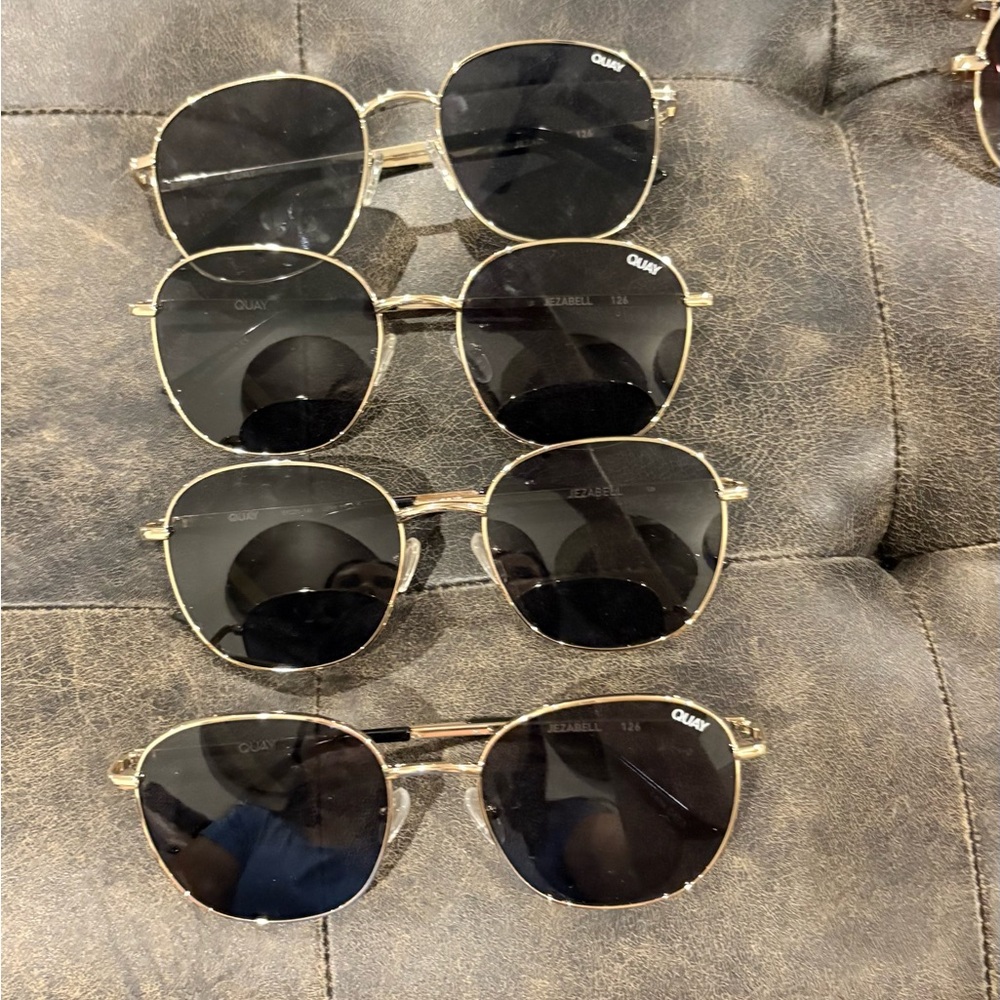 Quay Australia Gold Frame Sunglasses - Picture 2 of 2